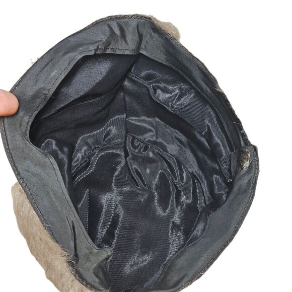 FAUX FUR Bucket Hats Lot of 2 Cossack Hats Vintage Sears Mob Wife Elegant Cozy - Picture 3 of 7